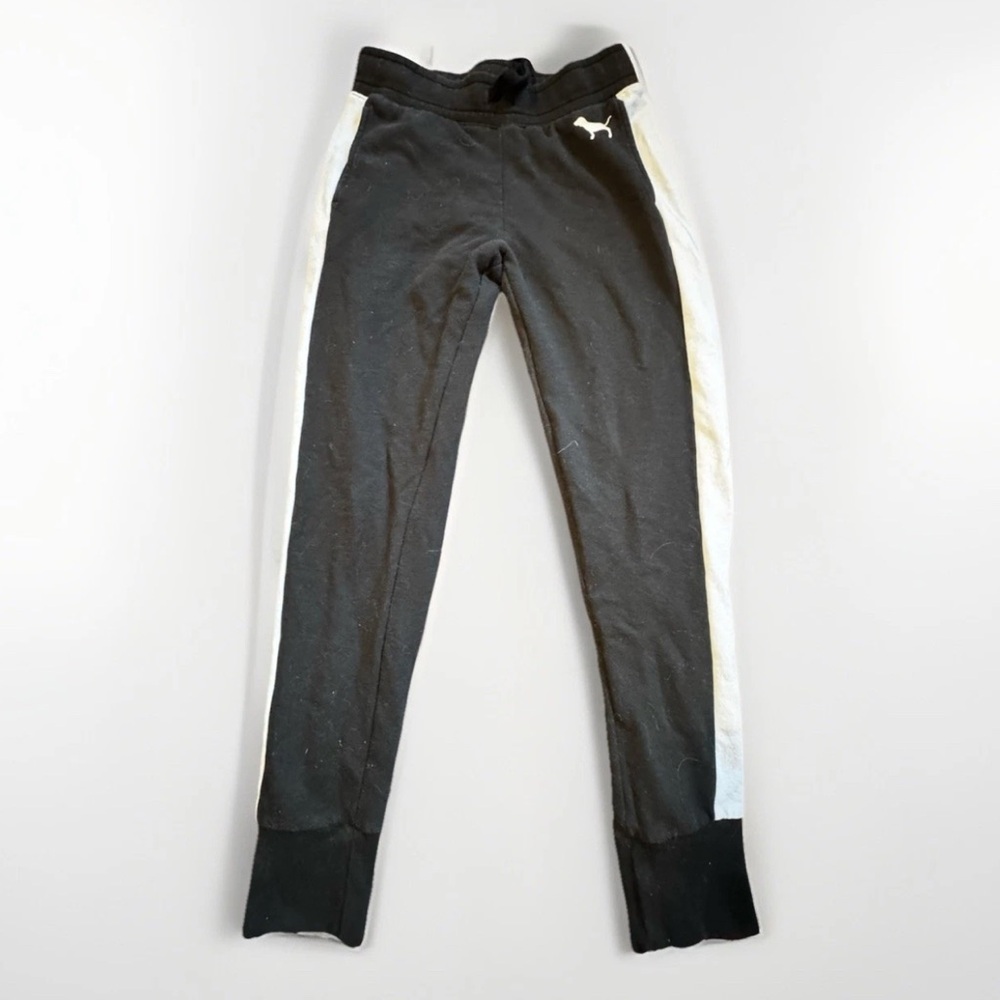 Victoria’s Secret PINK Women’s Joggers Black And White Logo Size Small Y2K Feel
